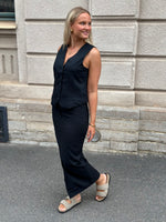 Ladda upp bild till gallerivisning, JDY - ULRIKKE MW MIDI SLIT SKIRT - SKY CAPTAIN/PINSTRIPE
