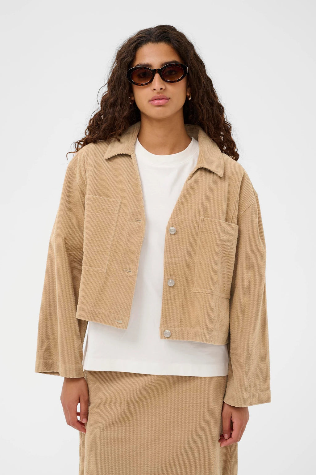 SOAKED - LAUVEN ALTEA SHIRT LS - TIMBER WOLF