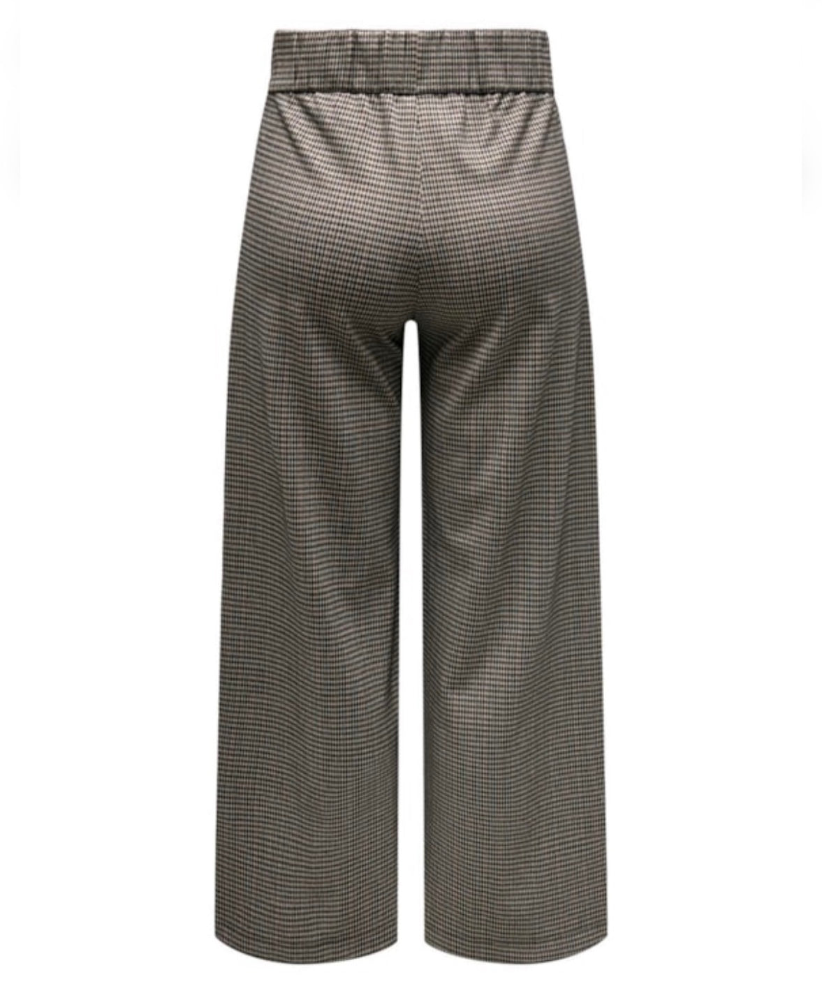 JDY - GEGGO MIA LONG CHECK PANT - COBBLESTONE