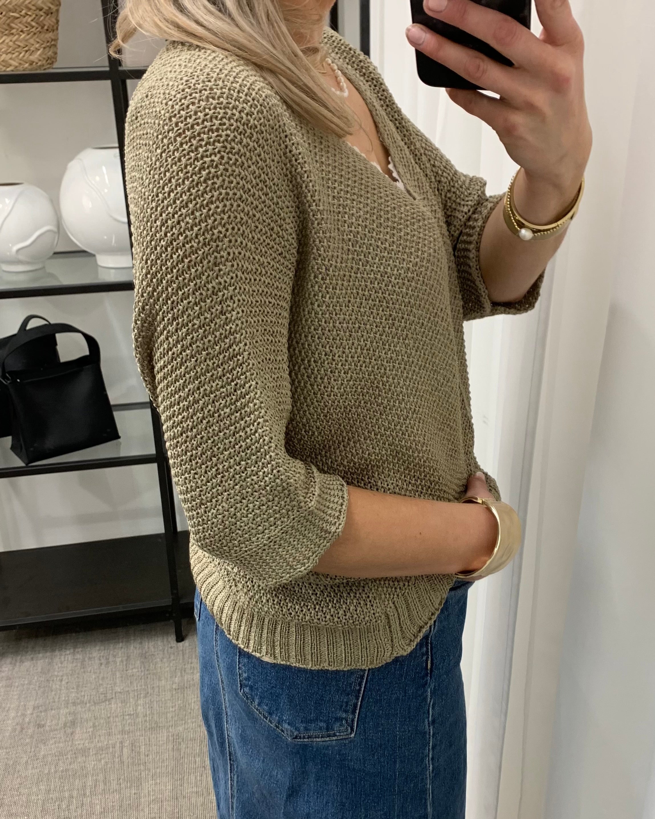 MARTA - STICKAD TRÖJA 7010 - FANGO