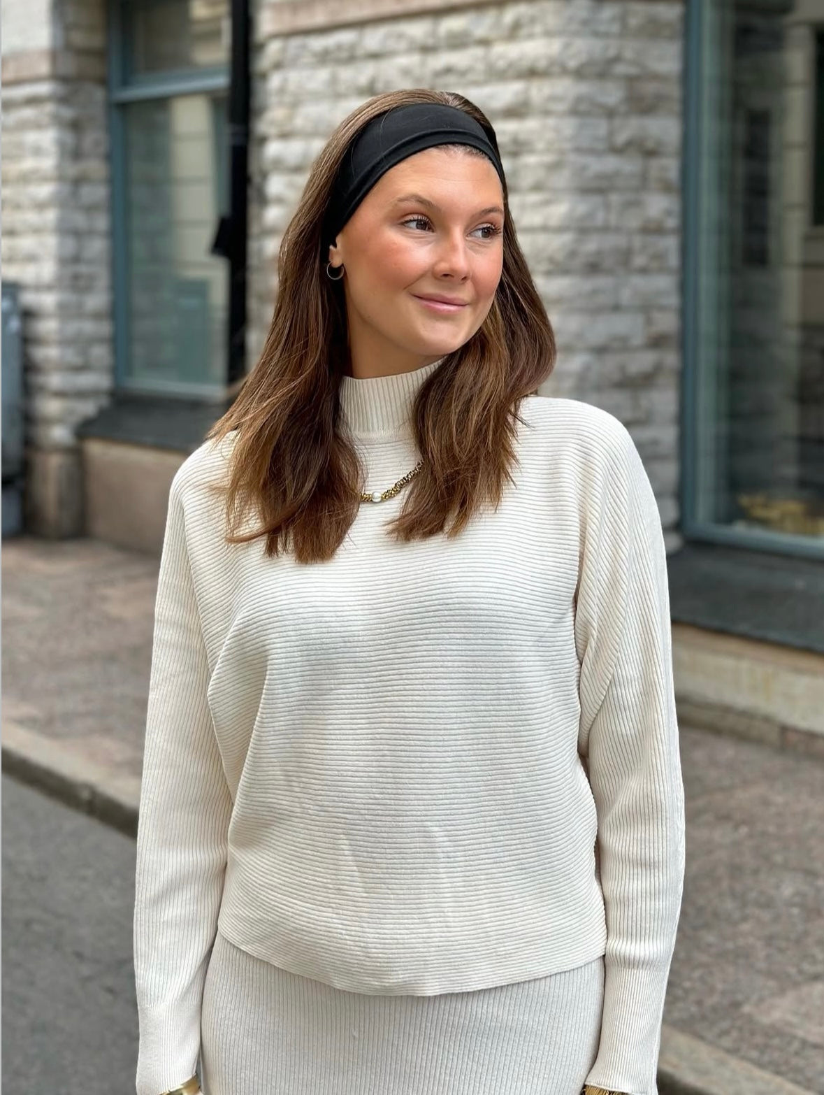 JDY - PRIME LIFE KNT - WHITECAP GREY/ MELANGE