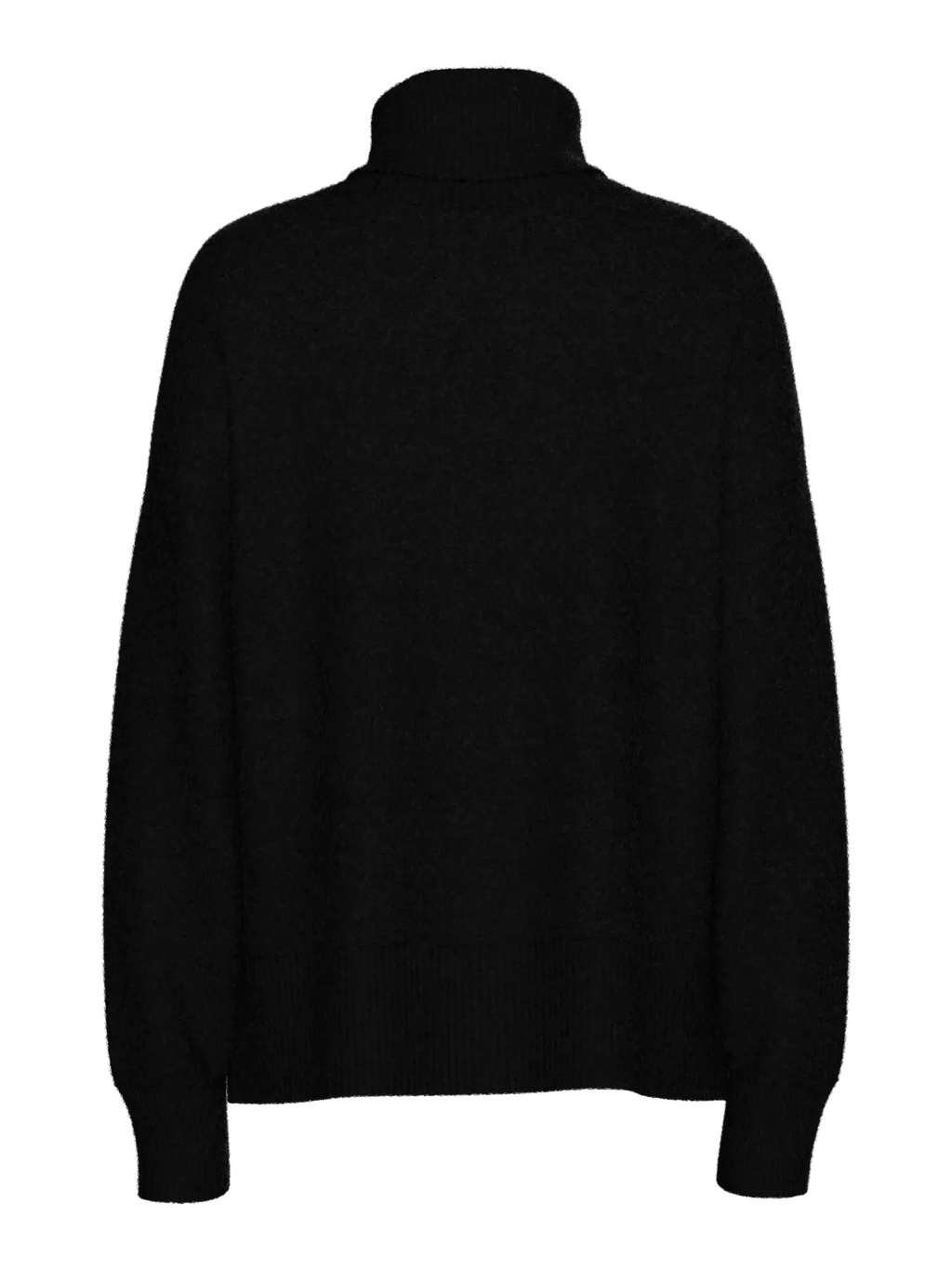 PIECES - MALOU LS ROLLNECK KNIT - BLACK
