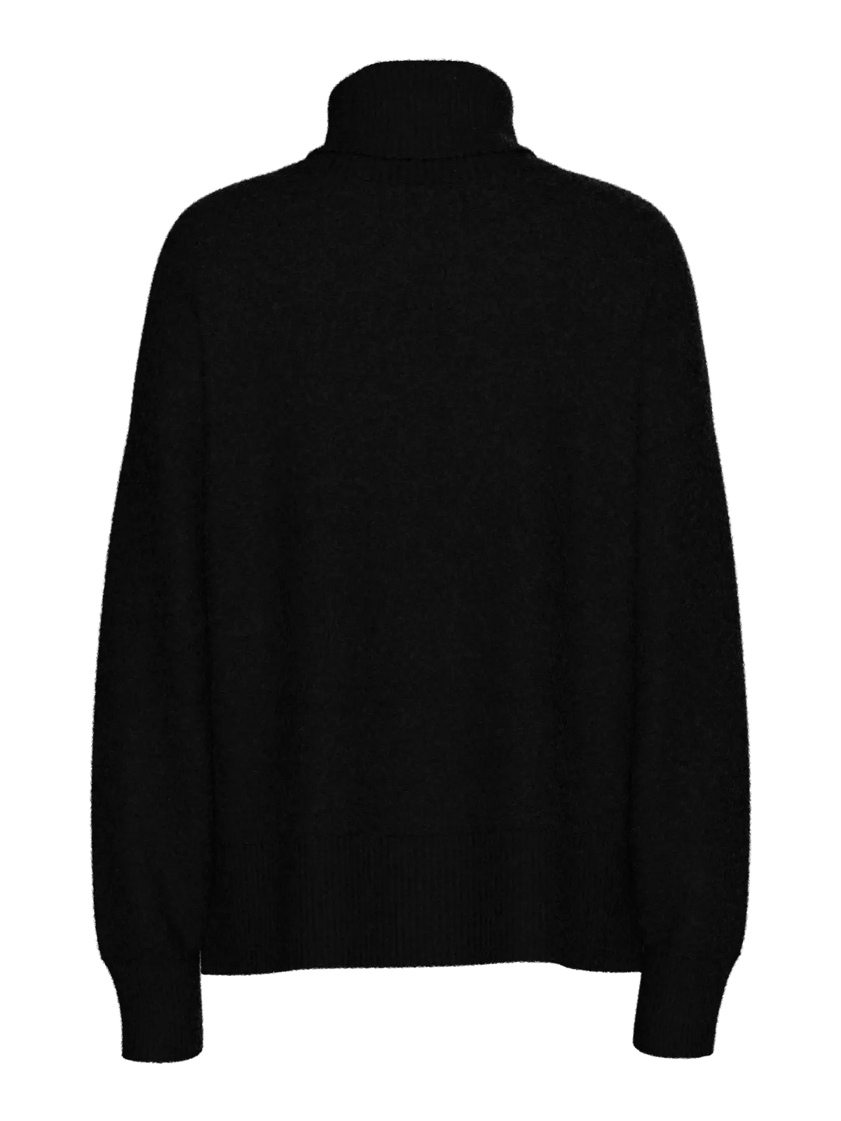 PIECES - MALOU LS ROLLNECK KNIT - BLACK