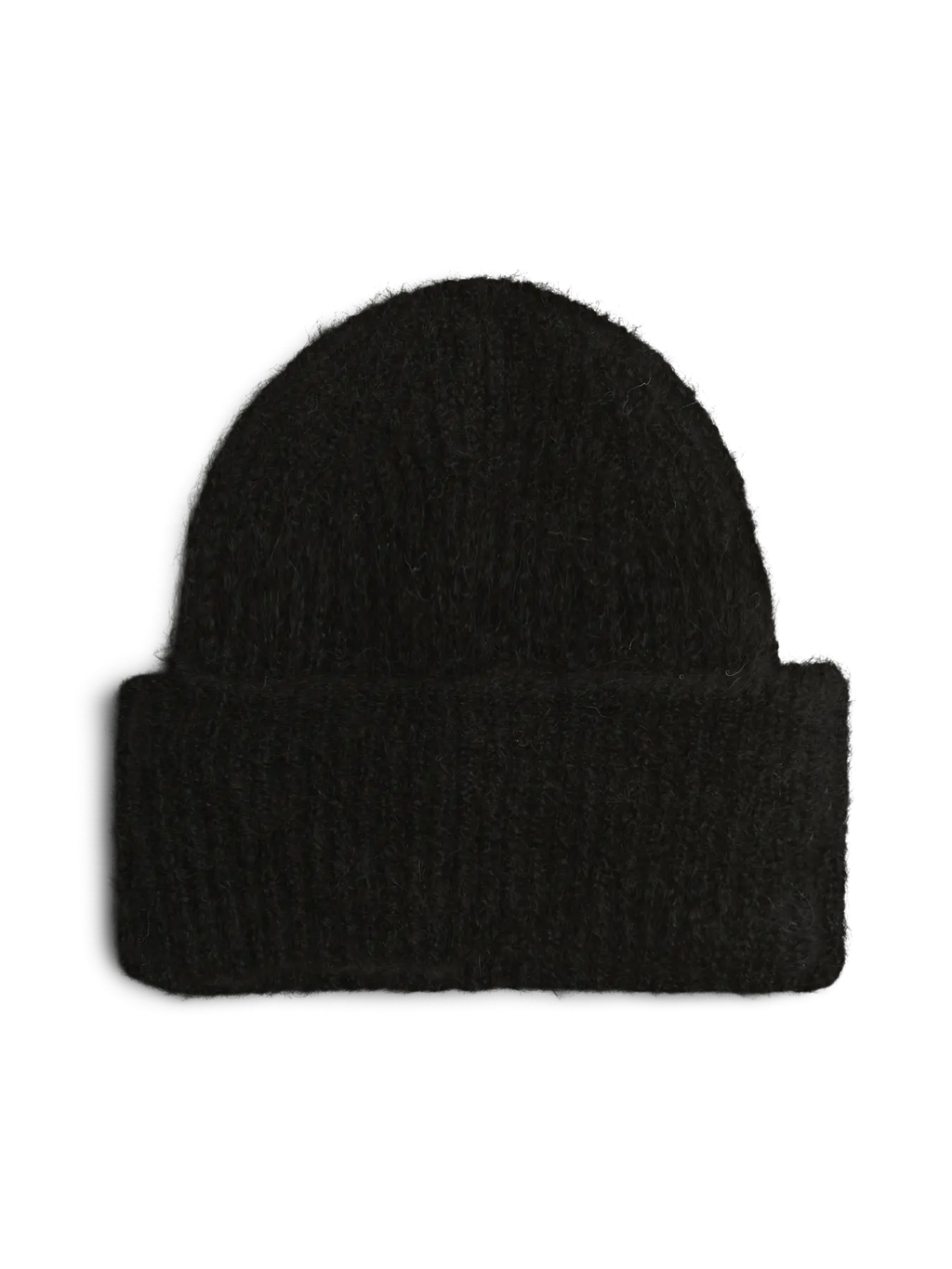 PIECES - BERA ALPACKA BLEND HOOD - BLACK
