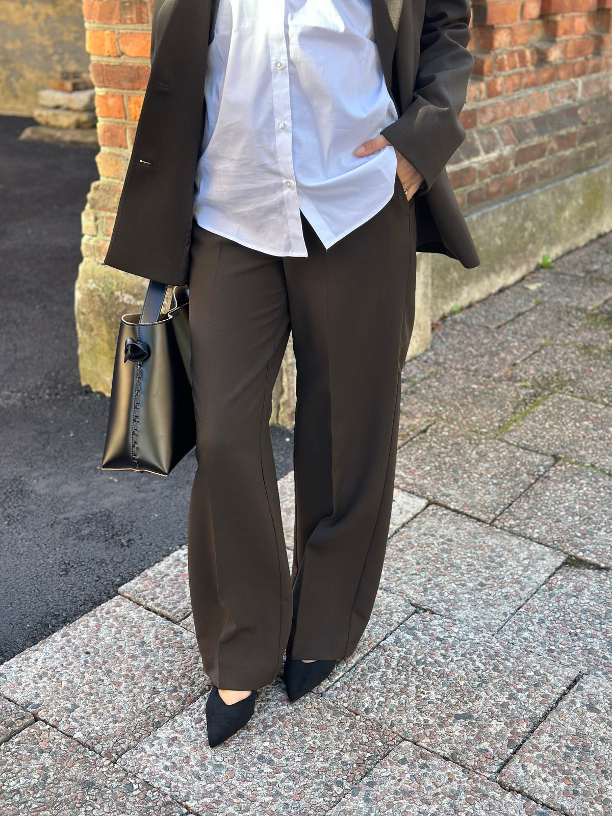 SELECTED FEMME - RITA MV WIDE PANT - DELICIOSO/MELANGE