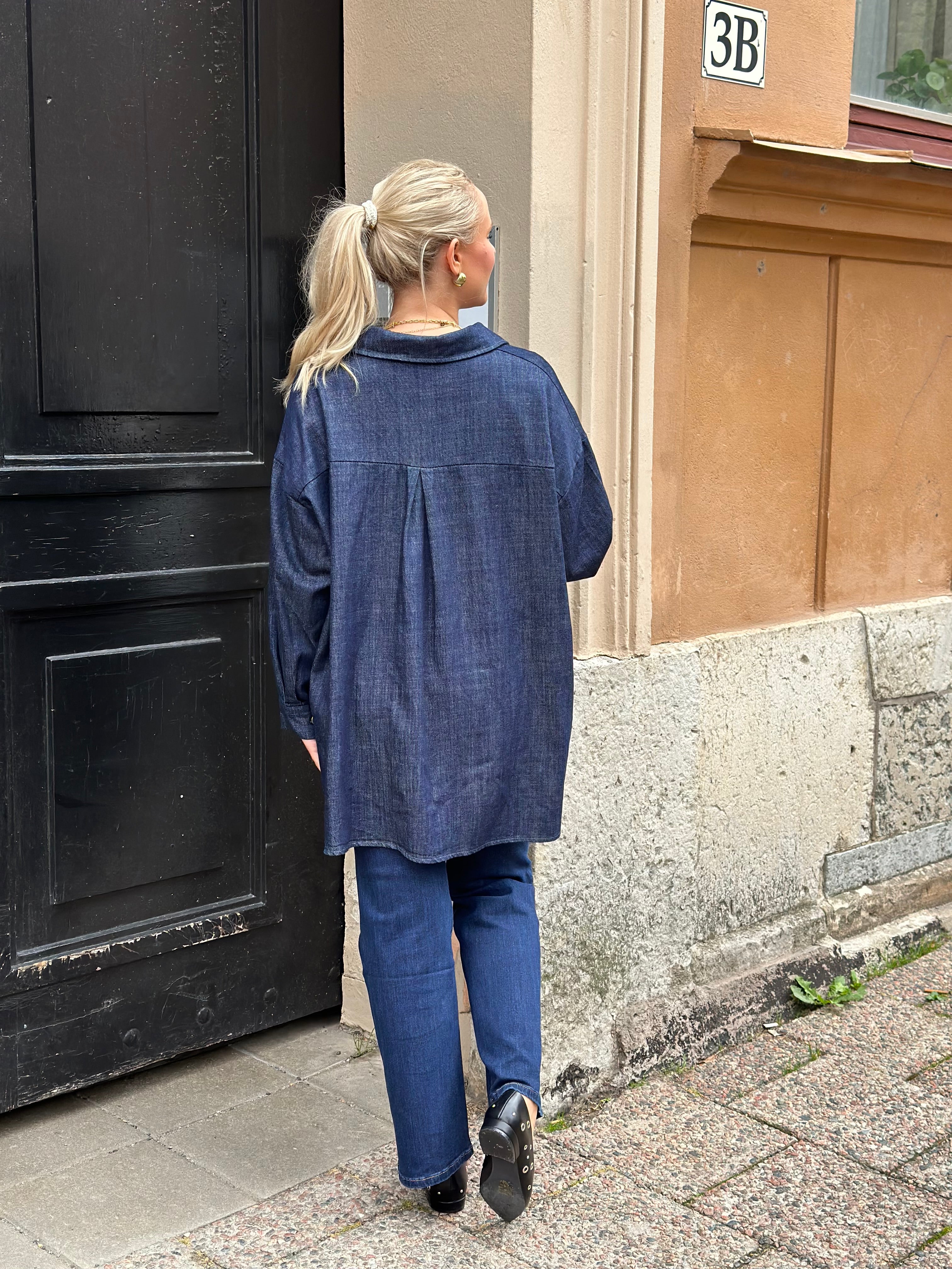 MARTA - SKJORTJACKA 86225 - DARK BLUE