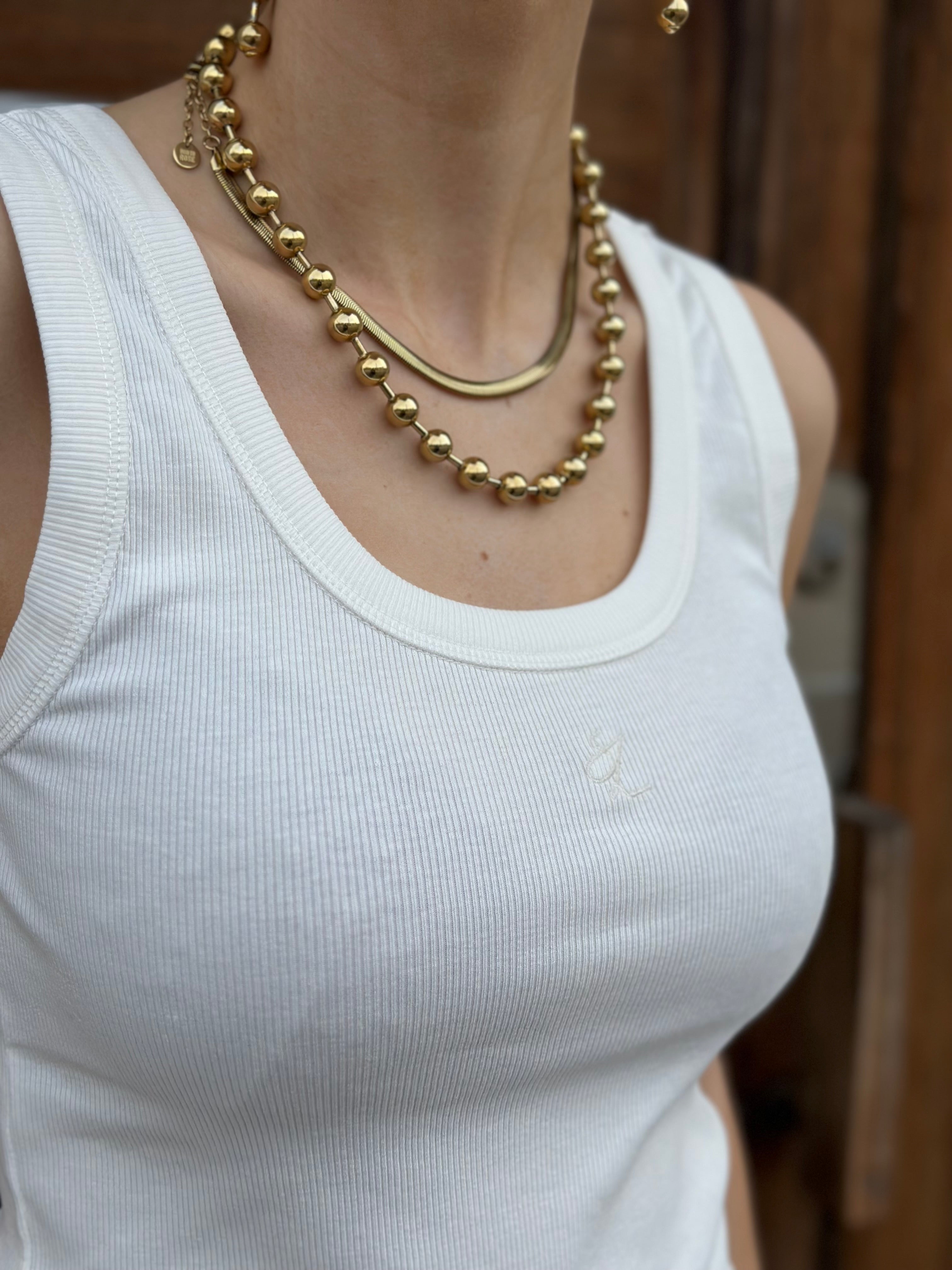 SOAKED - SERENELLA TANK TOP - BROKEN WHITE