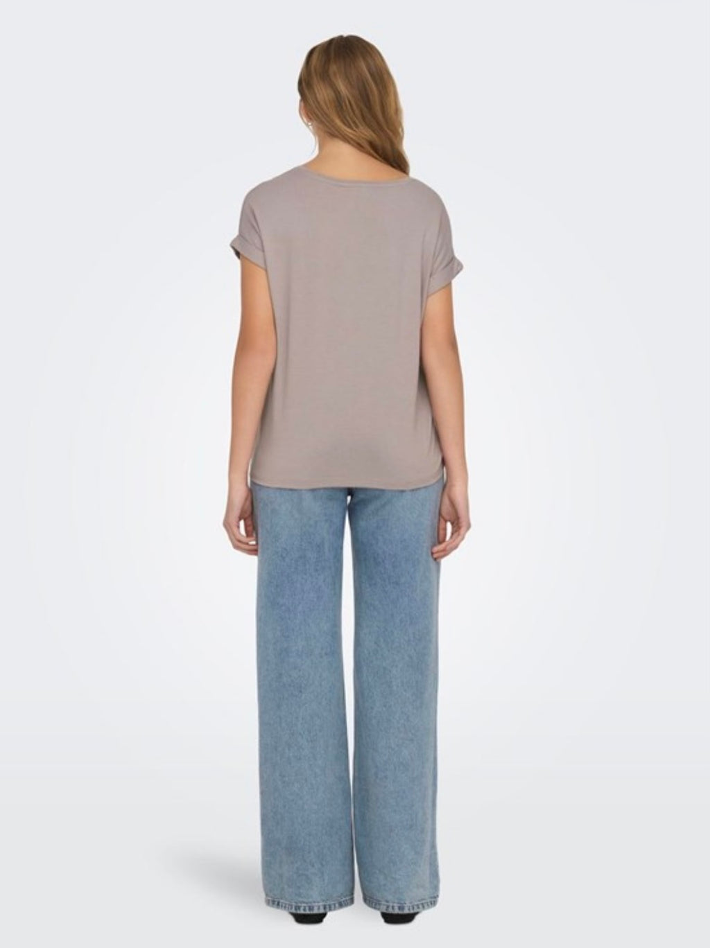 ONLY - MOSTER S/S O-NECK TOP - ETHEREA
