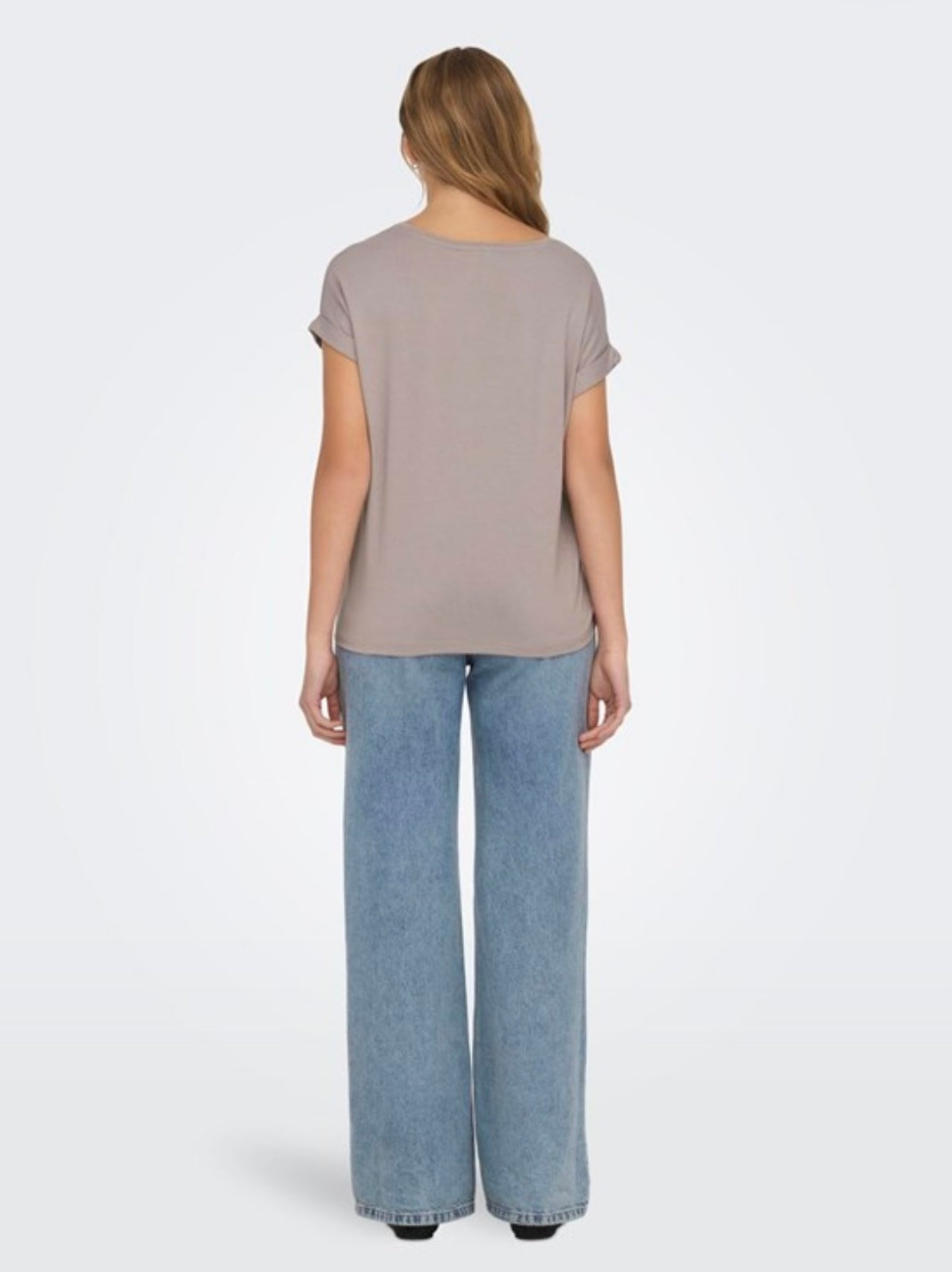 ONLY - MOSTER S/S O-NECK TOP - ETHEREA