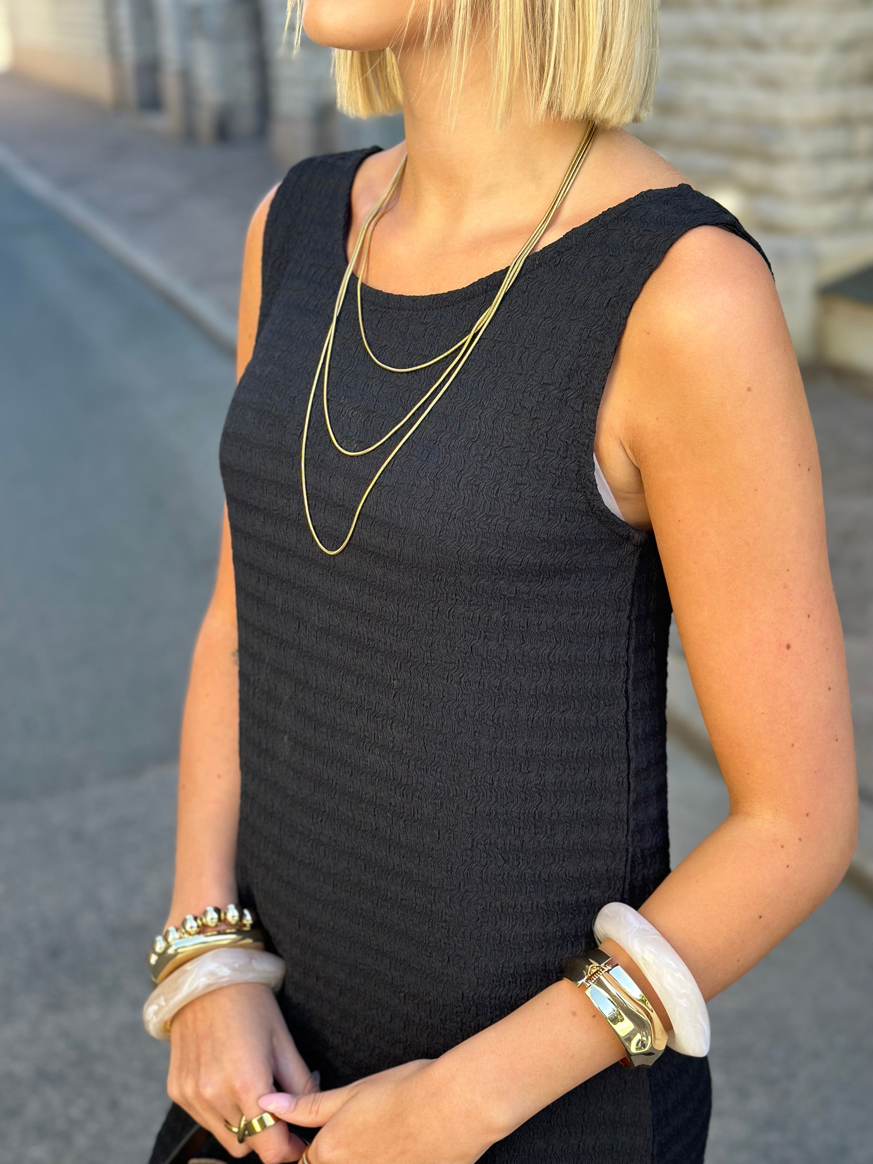 PIECES - GRACE SL REVERSIBLE MAXI DRESS - BLACK
