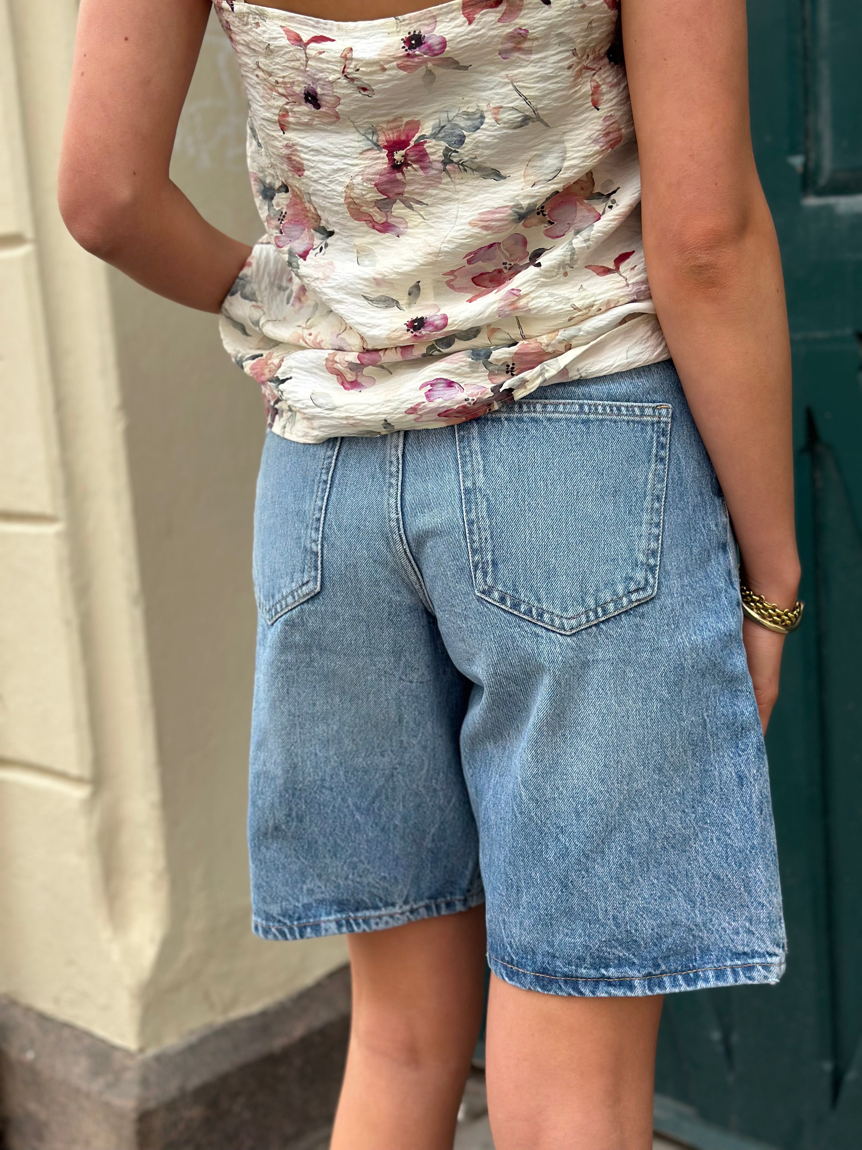 ONLY - SONNY HW WIDE SHORTS - LIGHT BLUE DENIM