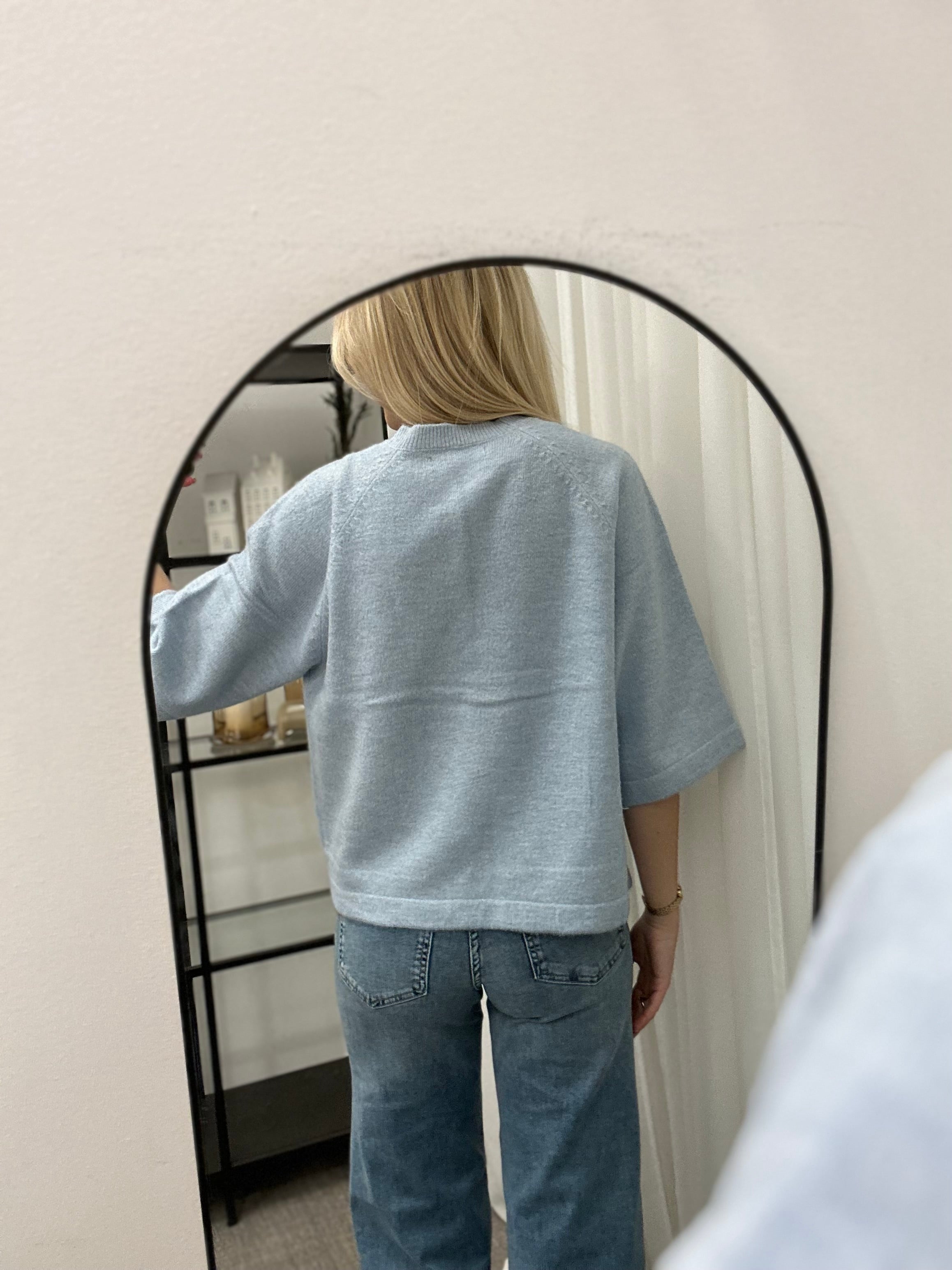 ONLY - SIMONI 3/4 PULLOVER - CASHMERE BLUE/MELANGE