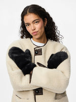 Ladda upp bild till gallerivisning, PIECES - JUTLANDIA MITTENS - BLACK
