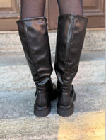 Ladda upp bild till gallerivisning, MARTA - BOOTS MED SPÄNNE BM195 - BLACK
