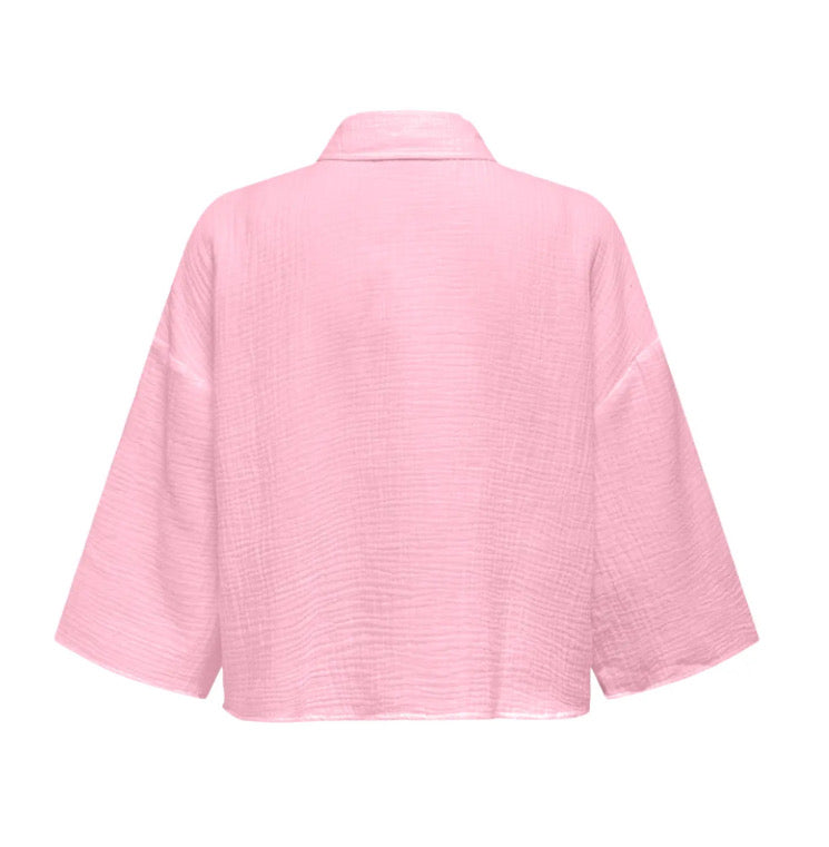 JDY - THEIS LIFE 3/4 CROP SHIRT - FARY TALE