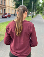 Ladda upp bild till gallerivisning, ONLY - METTE V-NECK LS SMOCK TOP - TAWNY PORT
