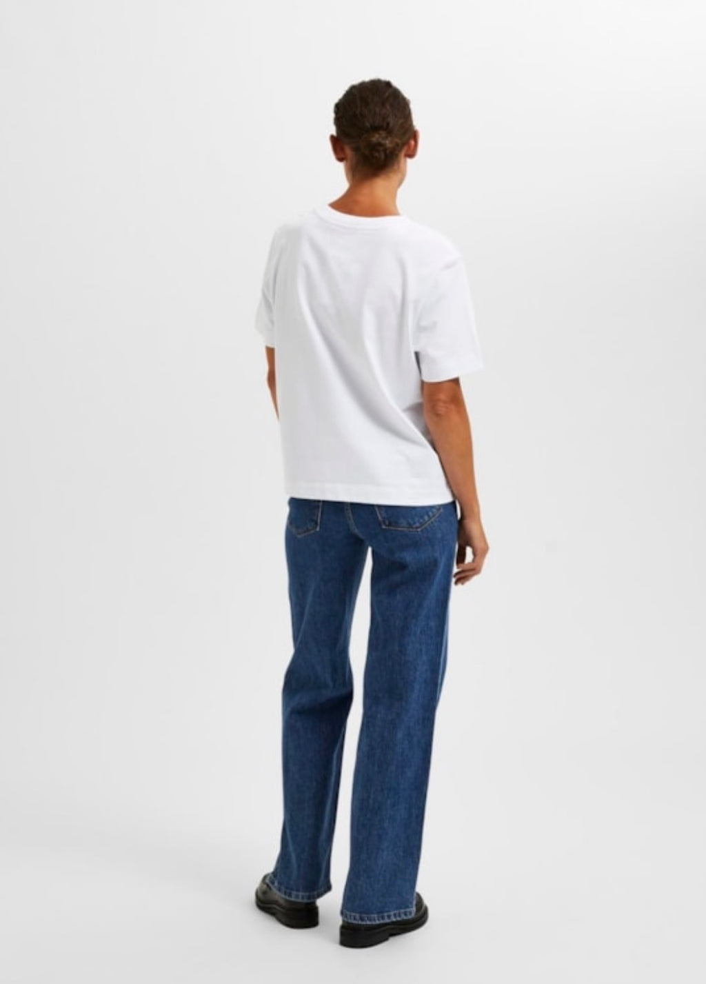 SELECTED FEMME - ESSENTIAL SS BOXY TEE - BRIGHT WHITE
