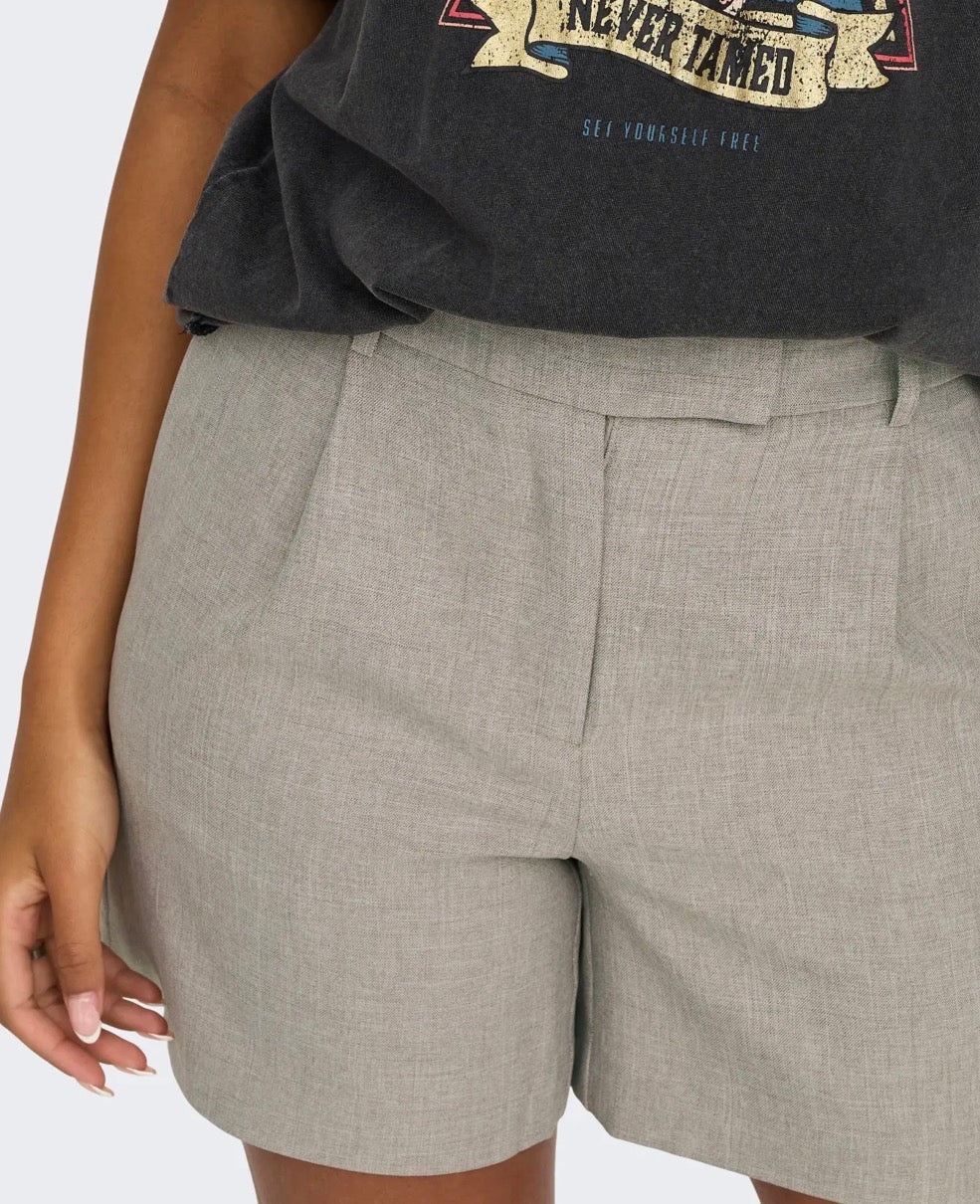 ONLY - LINDA HW MEL SHORTS - FUNG/MELANGE
