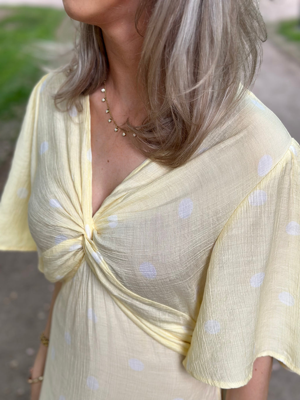 COSY HOUSE - DOT DRESS - YELLOW