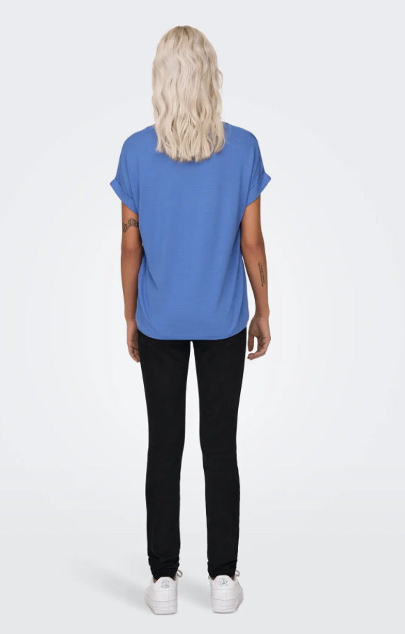ONLY - MOSTER O-NECK TOP - BLUE YONDER