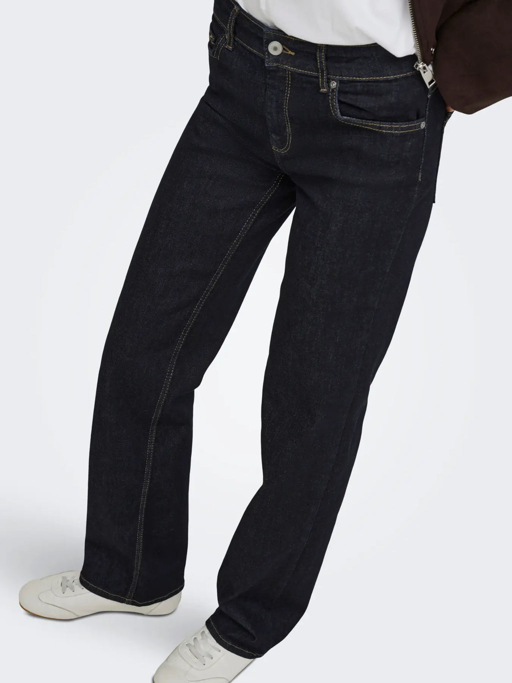 ONLY - BLUSH MID STRAIGHT DNM 15353144 - DARK BLUE DENIM RINSE