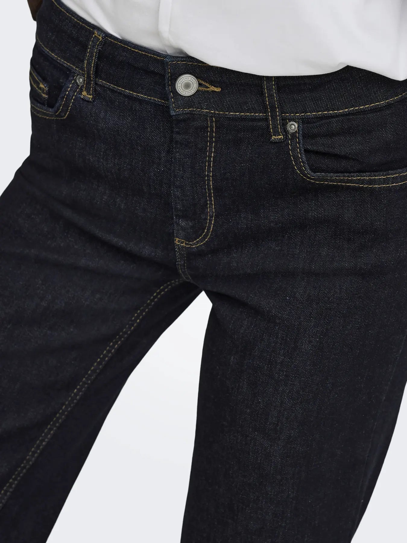 ONLY - BLUSH MID STRAIGHT DNM 15353144 - DARK BLUE DENIM RINSE