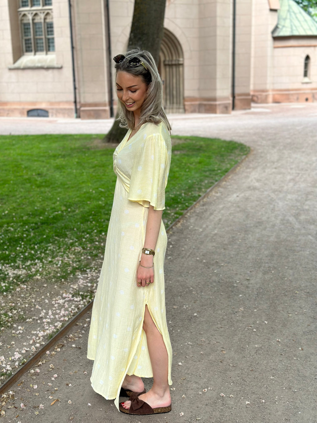 COSY HOUSE - DOT DRESS - YELLOW