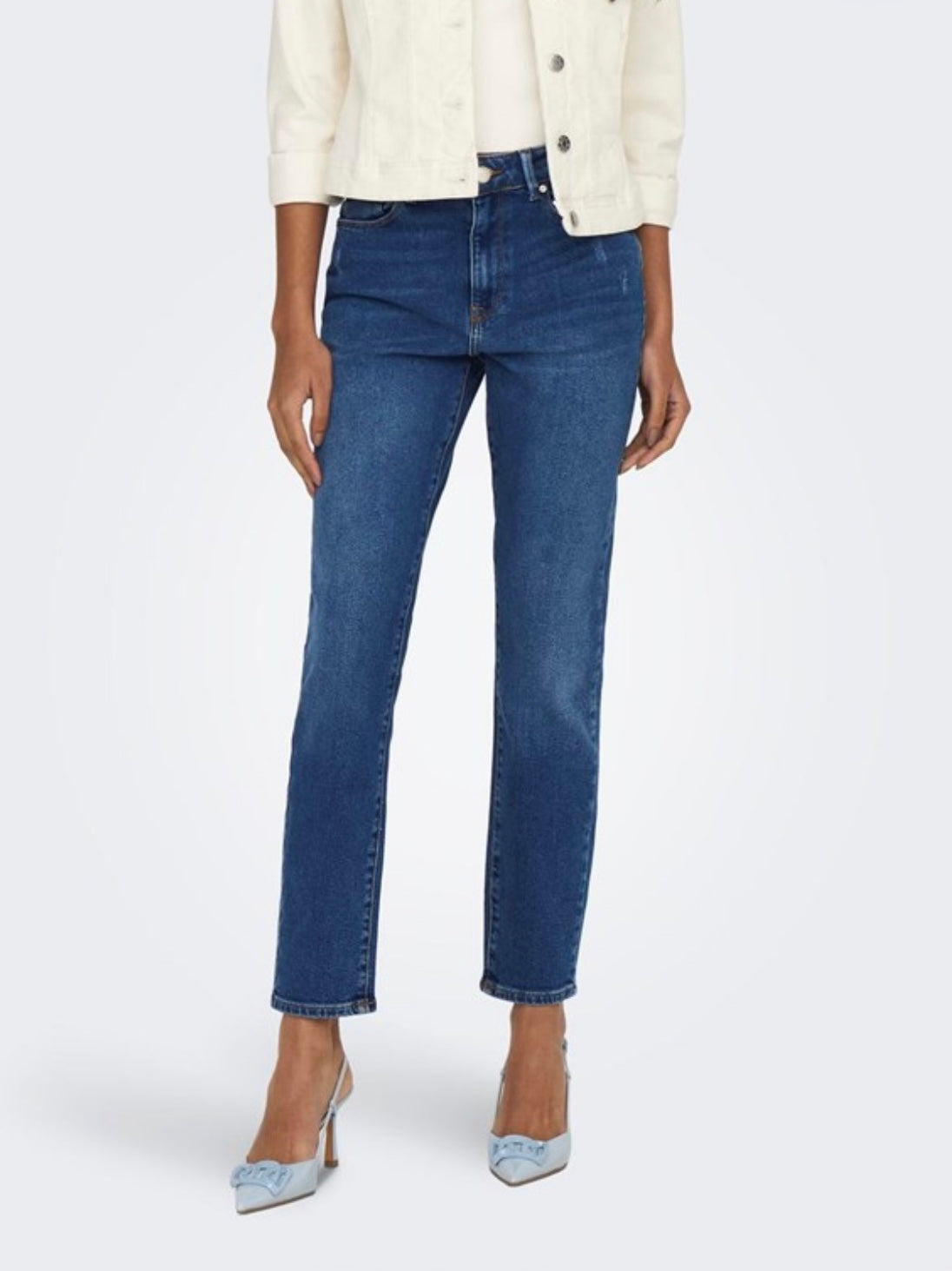 ONLY - EMILY STRETCH LIFE HW - MEDIUM BLUE DENIM