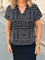 Ladda upp bild till gallerivisning, JDY - LION LIFE TOP - BLACK/WHITE
