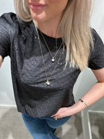 Ladda upp bild till gallerivisning, JDY - CATHINKA S/S TAG TOP - BLACK
