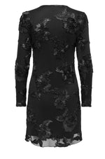 Ladda upp bild till gallerivisning, JDY - CASABLANCA L/S MESH SHORT DRESS - BLACK
