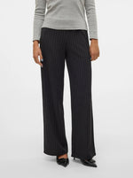 Ladda upp bild till gallerivisning, VERO MODA - BERLIN WIDE PANT - OBSIDIAN/OATMEAL
