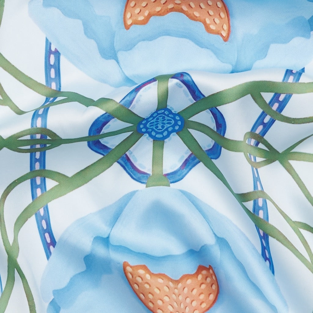 MARTA - FINJA SCARF - BLUE 3540