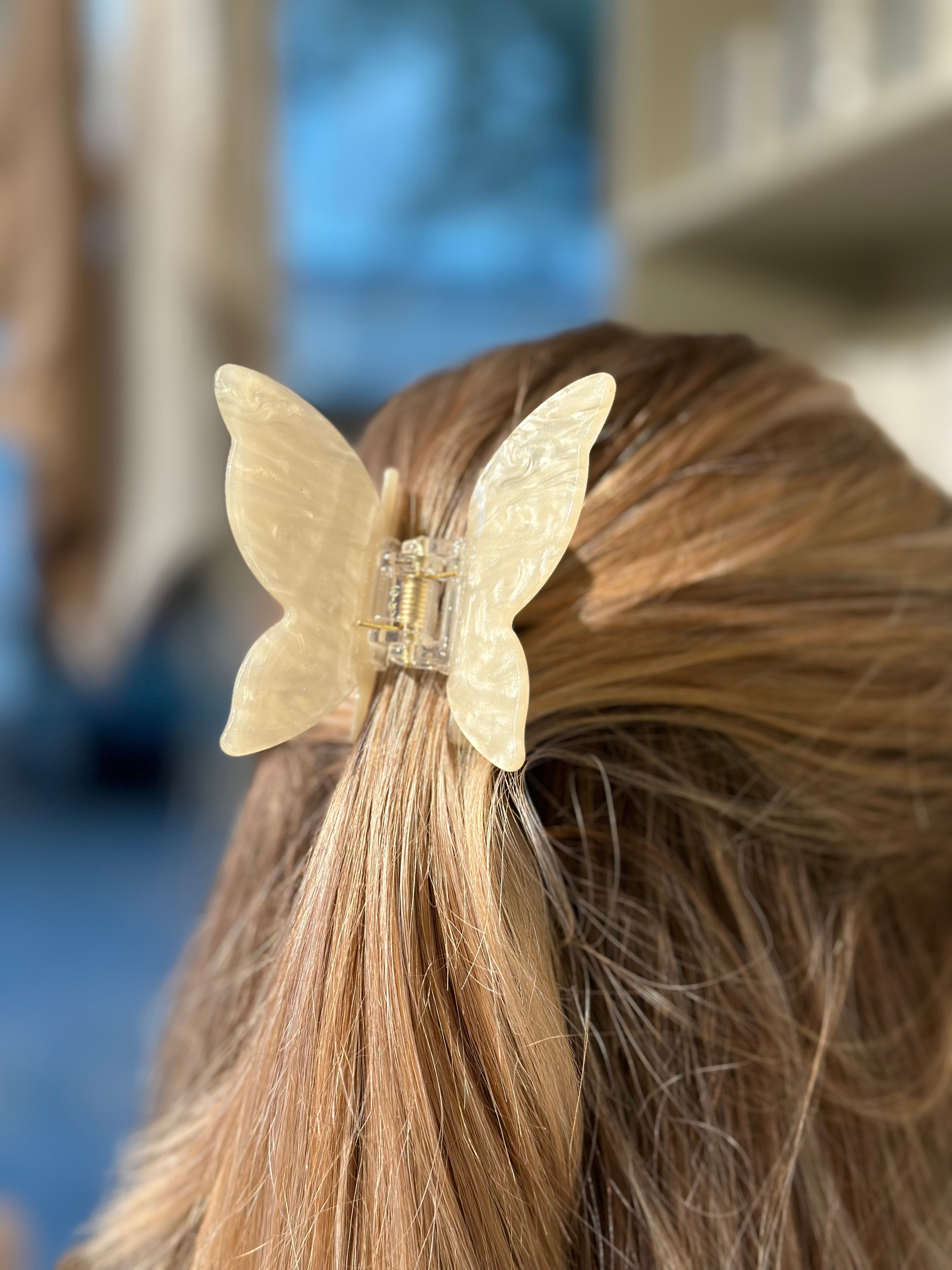 STELLA DETAILS - HÅRKLÄMMA ALVA - CRÉME VIT