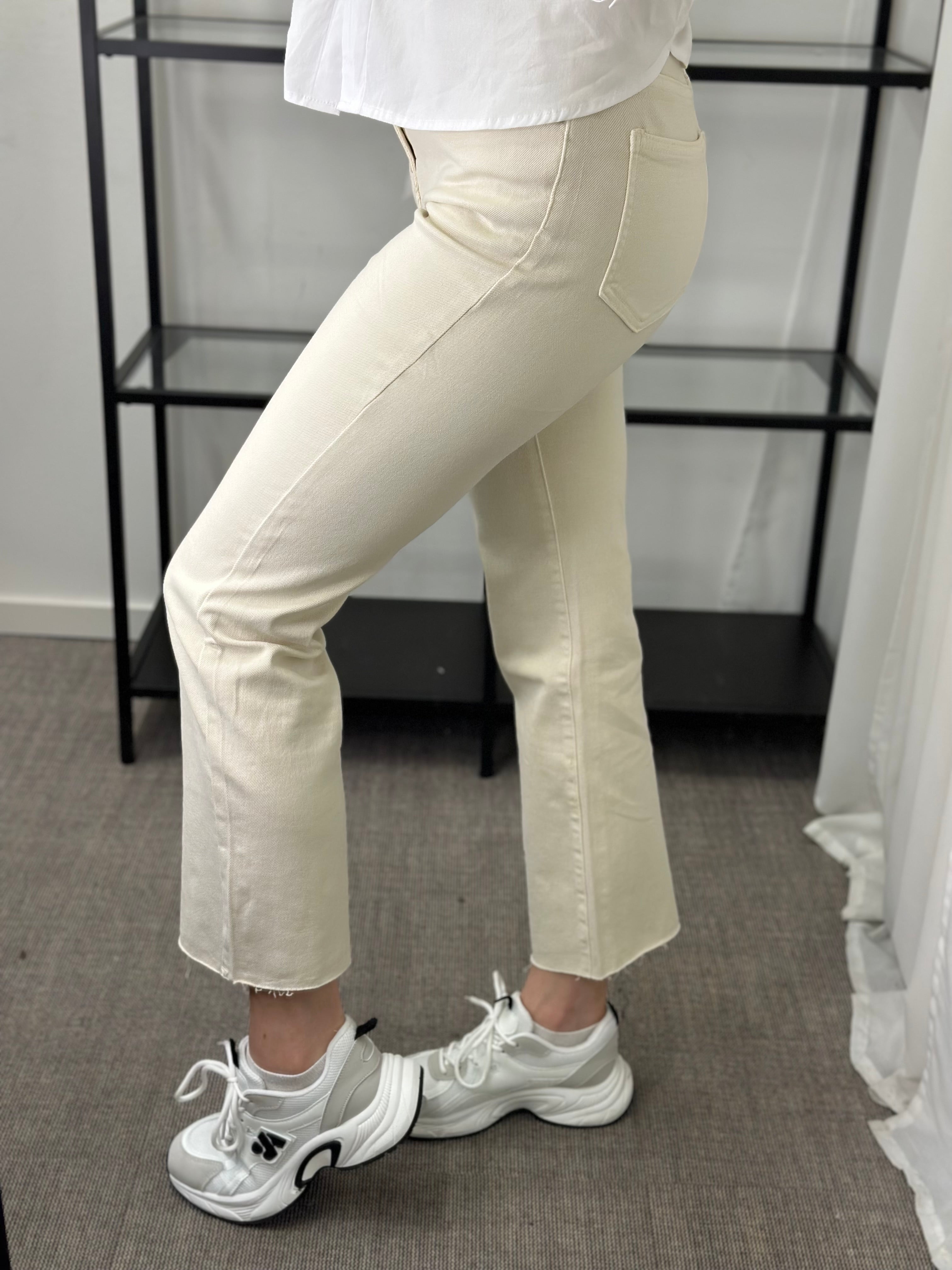 COSY HOUSE - FLARED JEANS - BEIGE Y6306C#