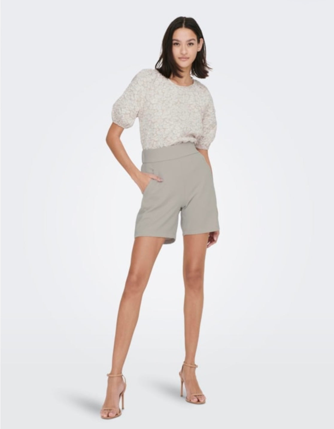 JDY - LOUISVILLE CATIA SHORTS - CHATEAU GRAY