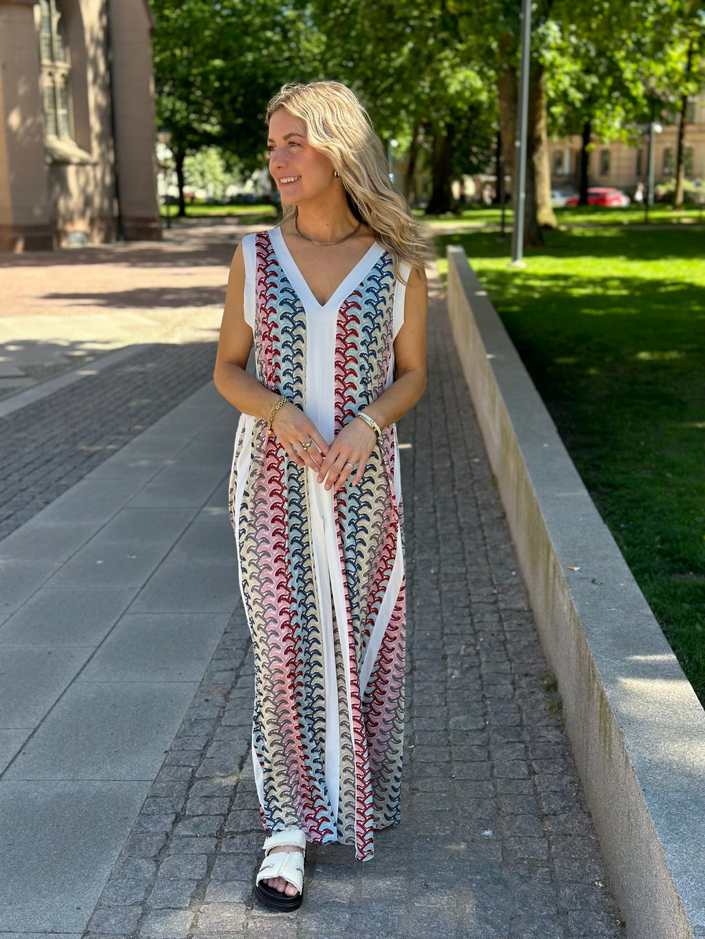 JÖRLEVIK - SUN DRESS - ROSA/BLÅ
