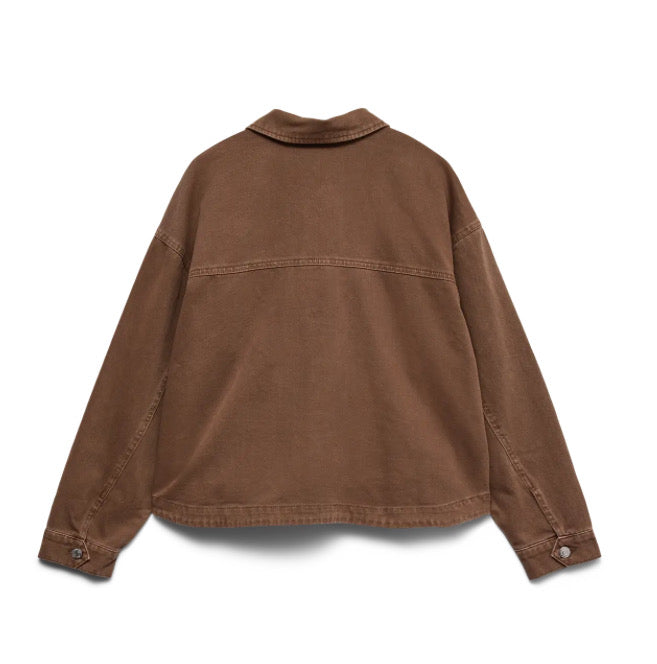VEROMODA - JAMIE LS DENIM SHACKET - CARAFE WASHED