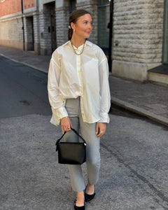 SOAKED - JANI POPLIN SHIRT LS - BROKEN WHITE
