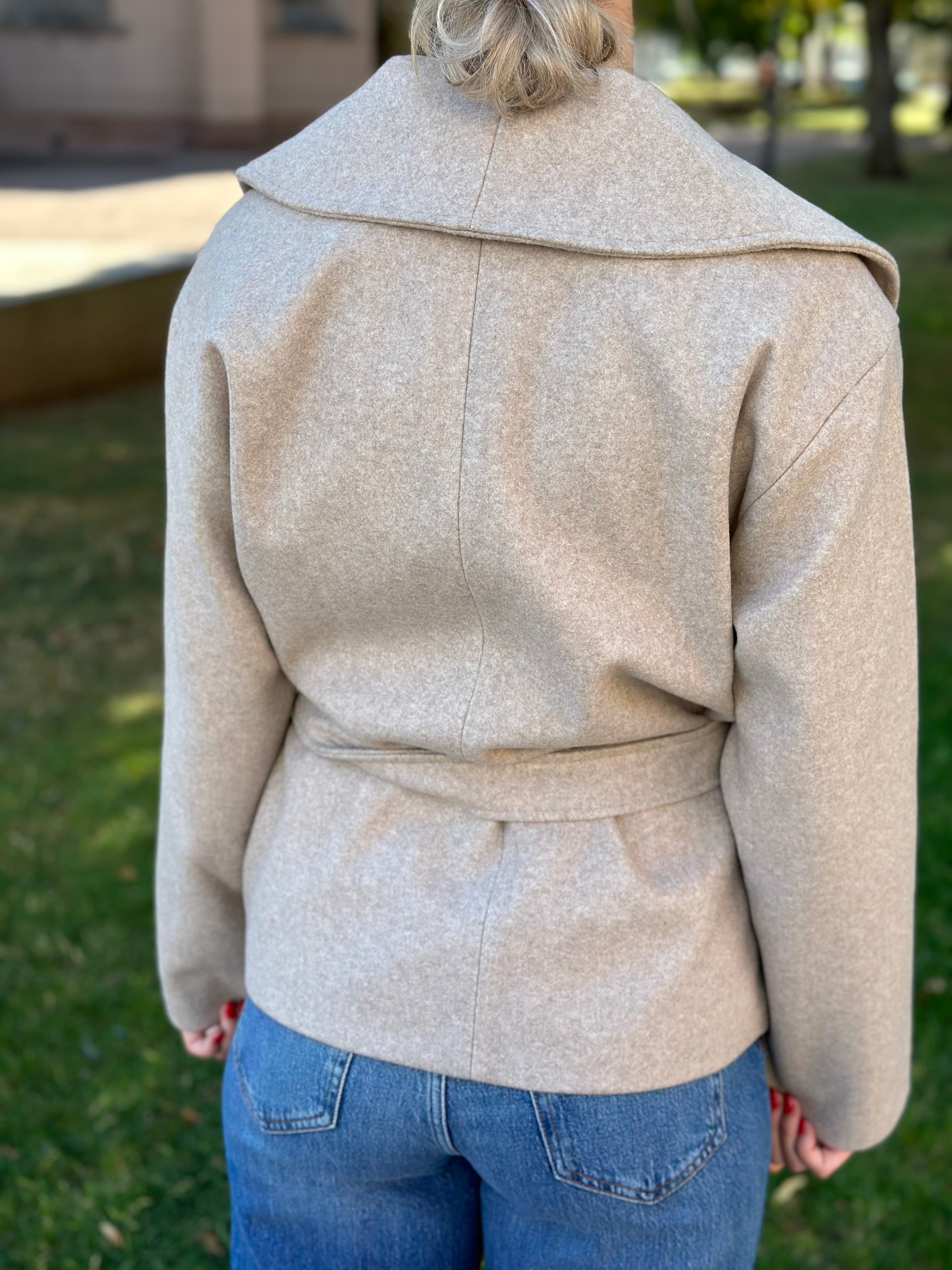 ONLY - AUGUSTA LIFE SHORT COAT - FUNGI/MELANGE