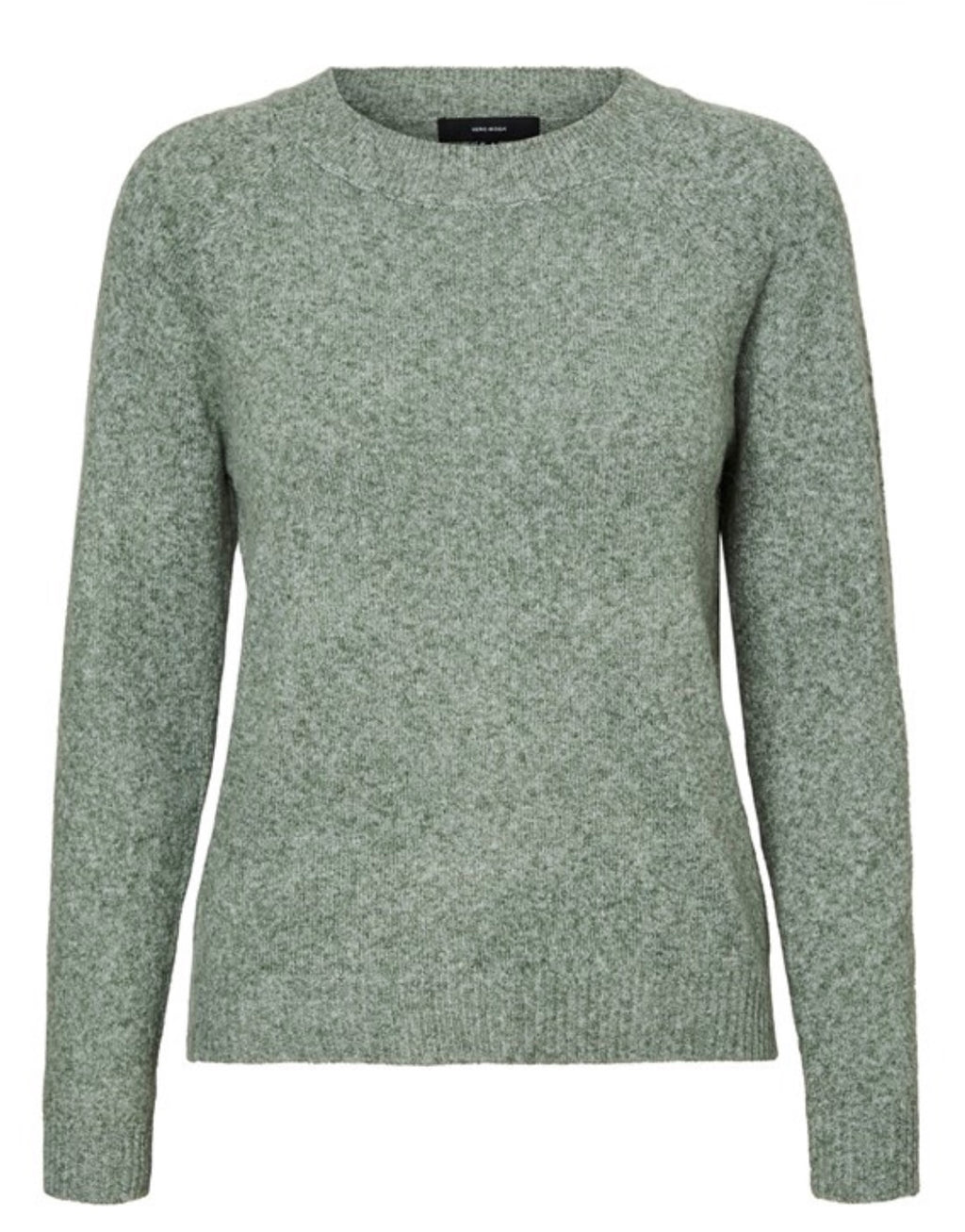 VERO MODA - DOFFY LS O-NECK BLOUSE - LAUREL WREATH/MELANGE