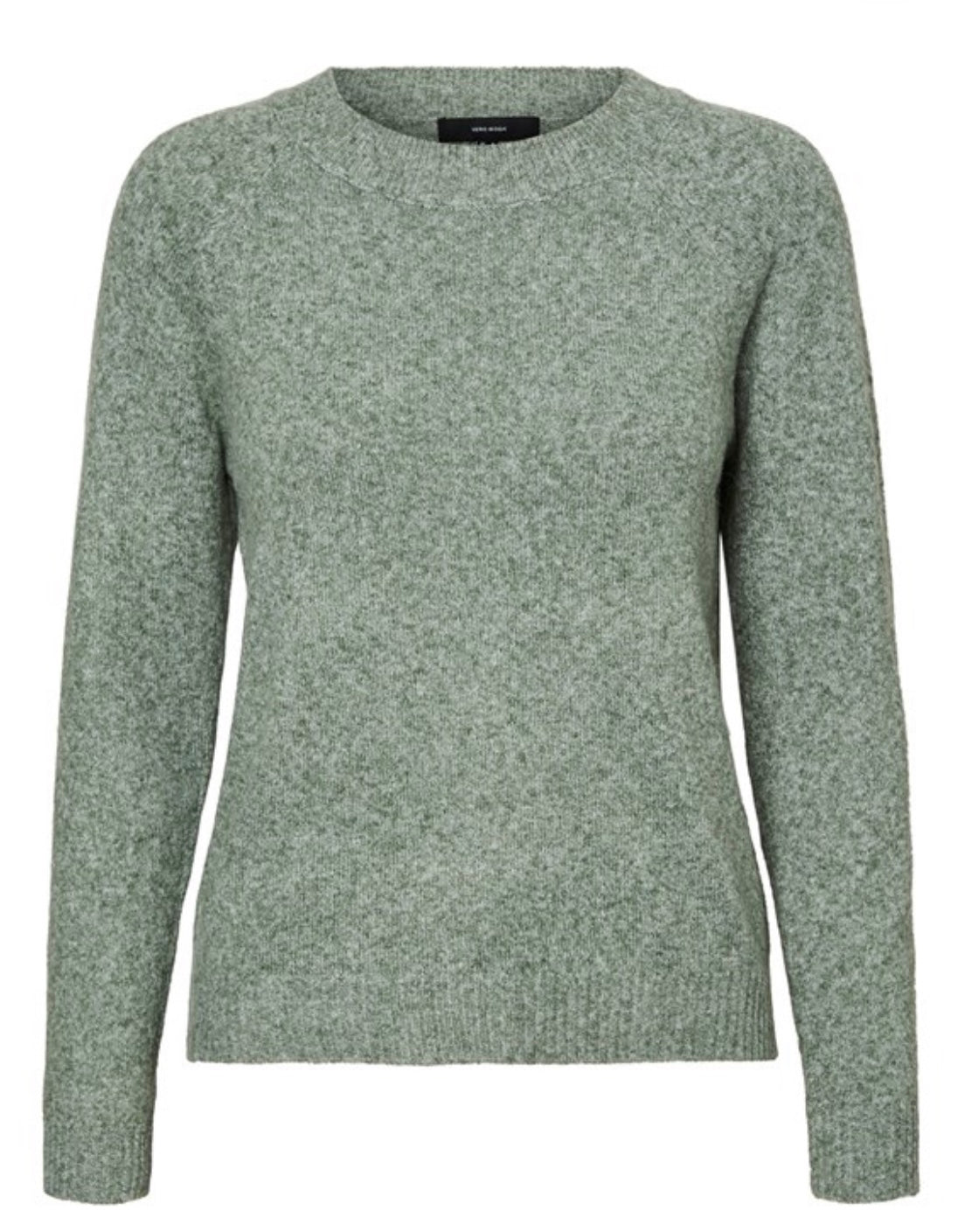 VERO MODA - DOFFY LS O-NECK BLOUSE - LAUREL WREATH/MELANGE