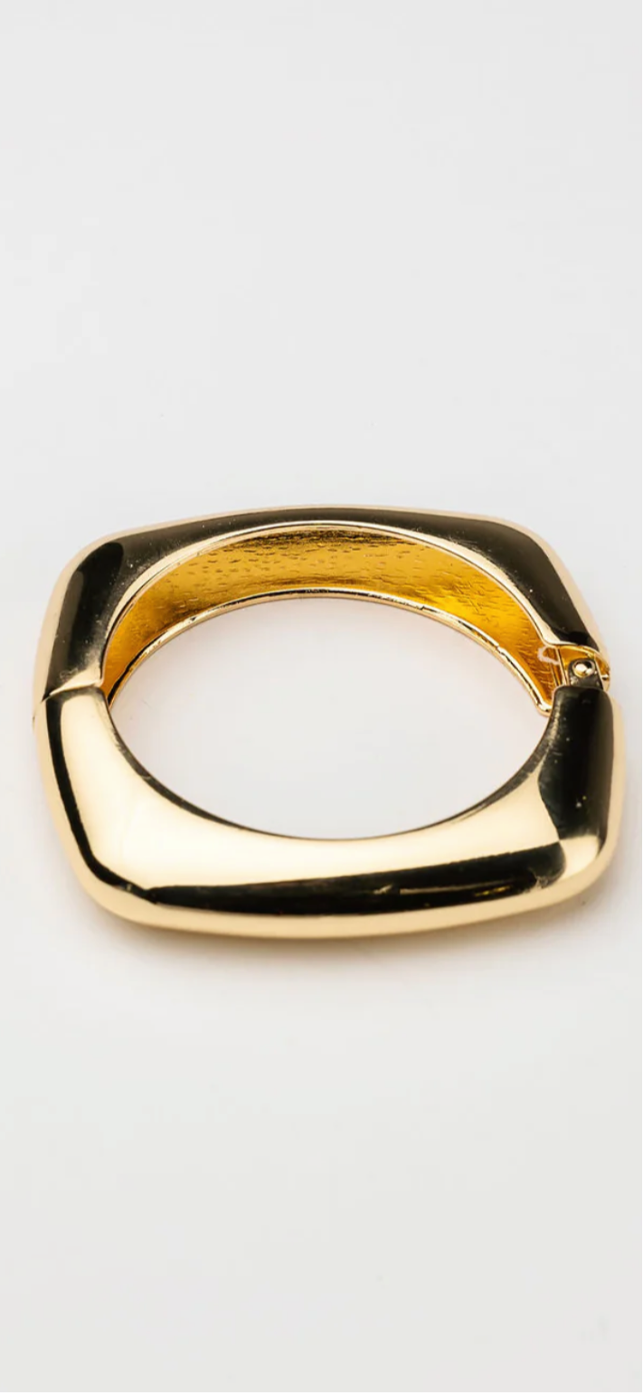 BOW19DETAILS - SQUARE BRACELET- GULD