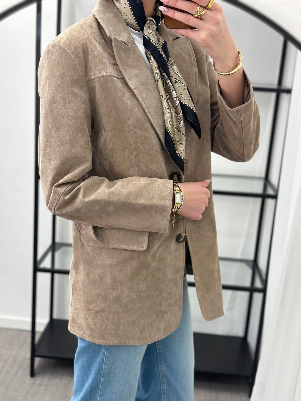 VEROMODA - PERNILLE LS SUEDE BLAZER JACKET