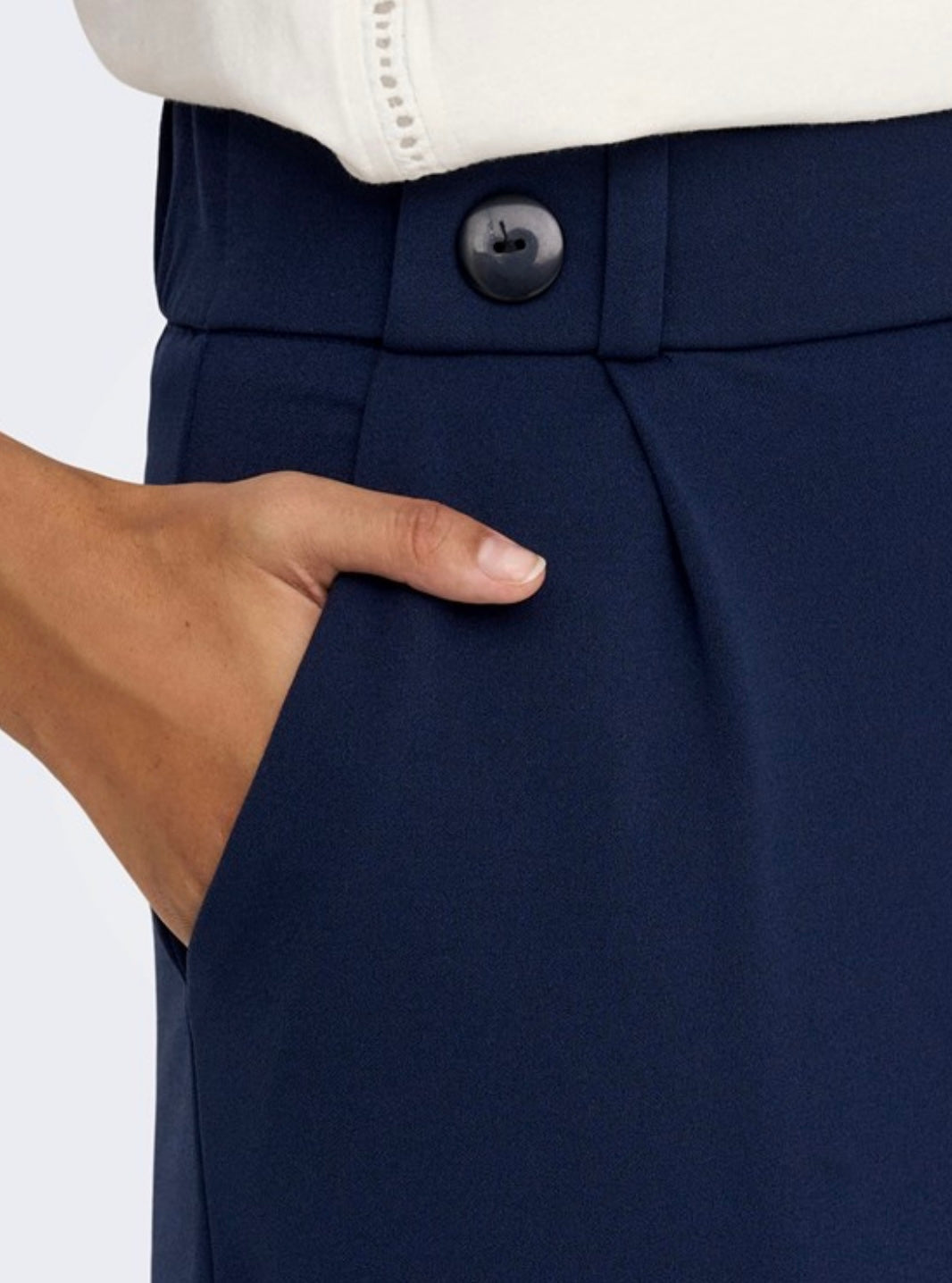 JDY - GEGGO NEW LONG PANT - BLACK IRIS/BLACK BUTT