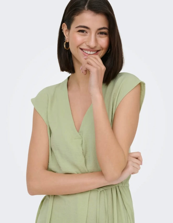 JDY - DIVYA LIFE S/L MIDI DRESS - LINT