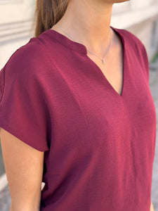 JDY - LION LIFE TOP - MAROON BANNER