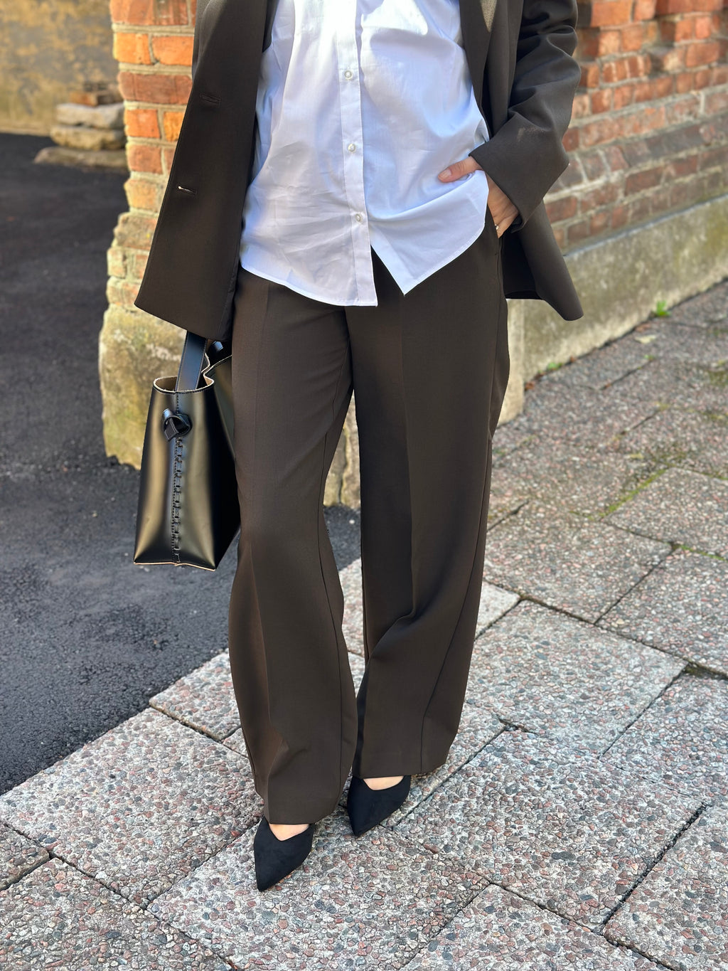 SELECTED FEMME - RITA MV WIDE PANT - DELICIOSO/MELANGE