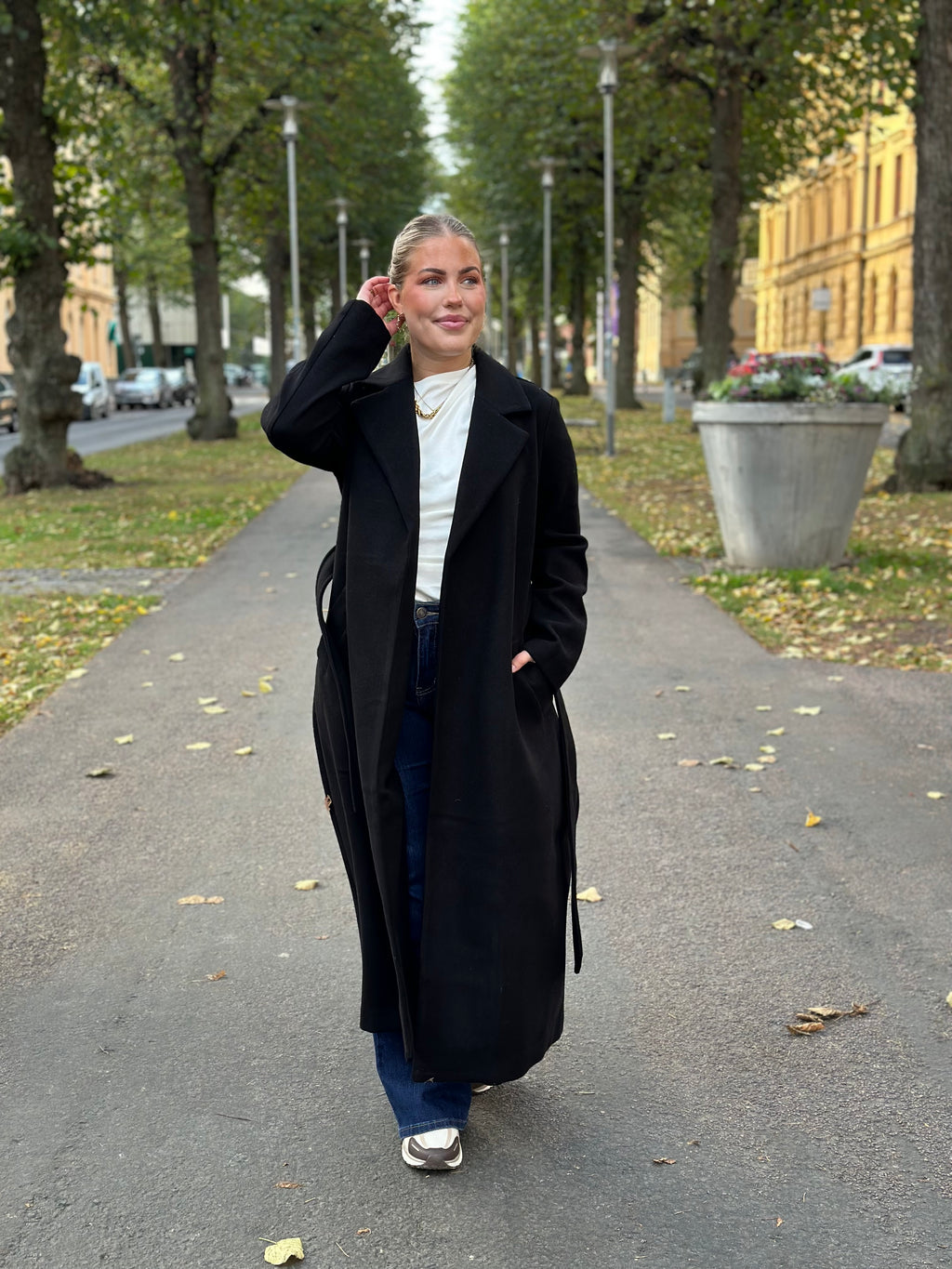 VEROMODA - FORTUNEAYA LONG COAT -BLACK