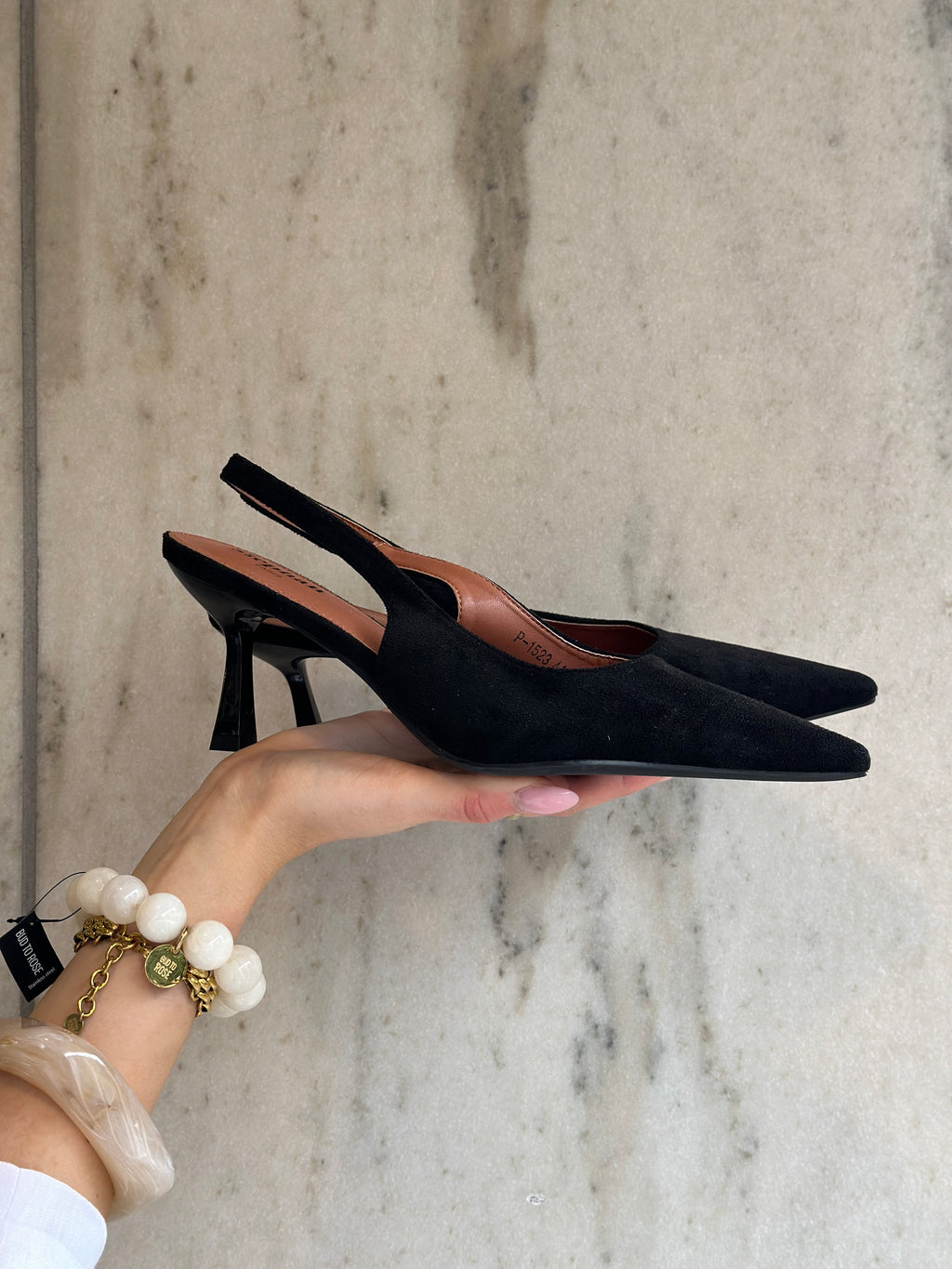 MARTA - KLACKSKOR P1523 - BLACK